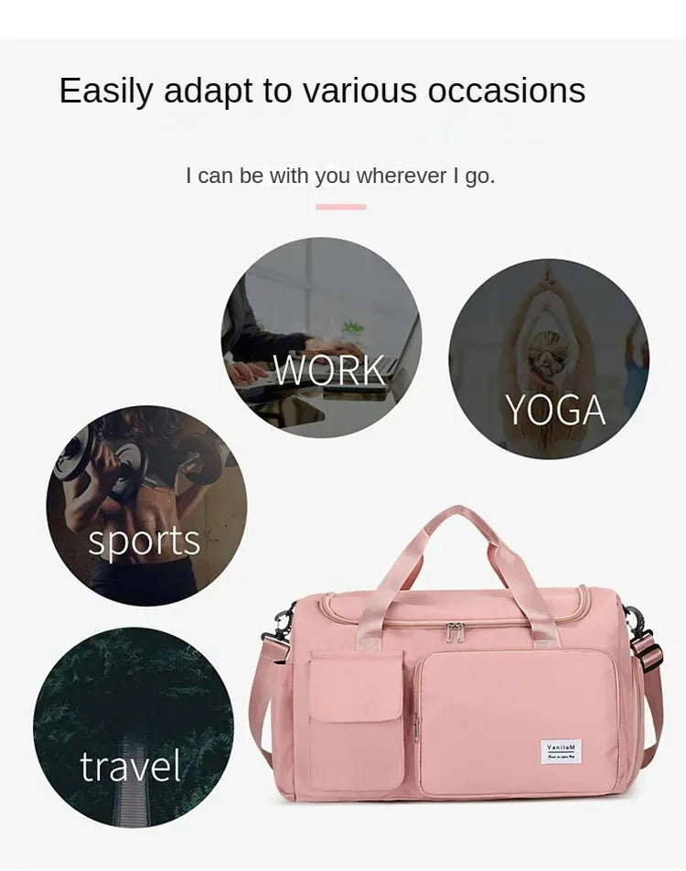 Gym Bag with Shoe Compartment