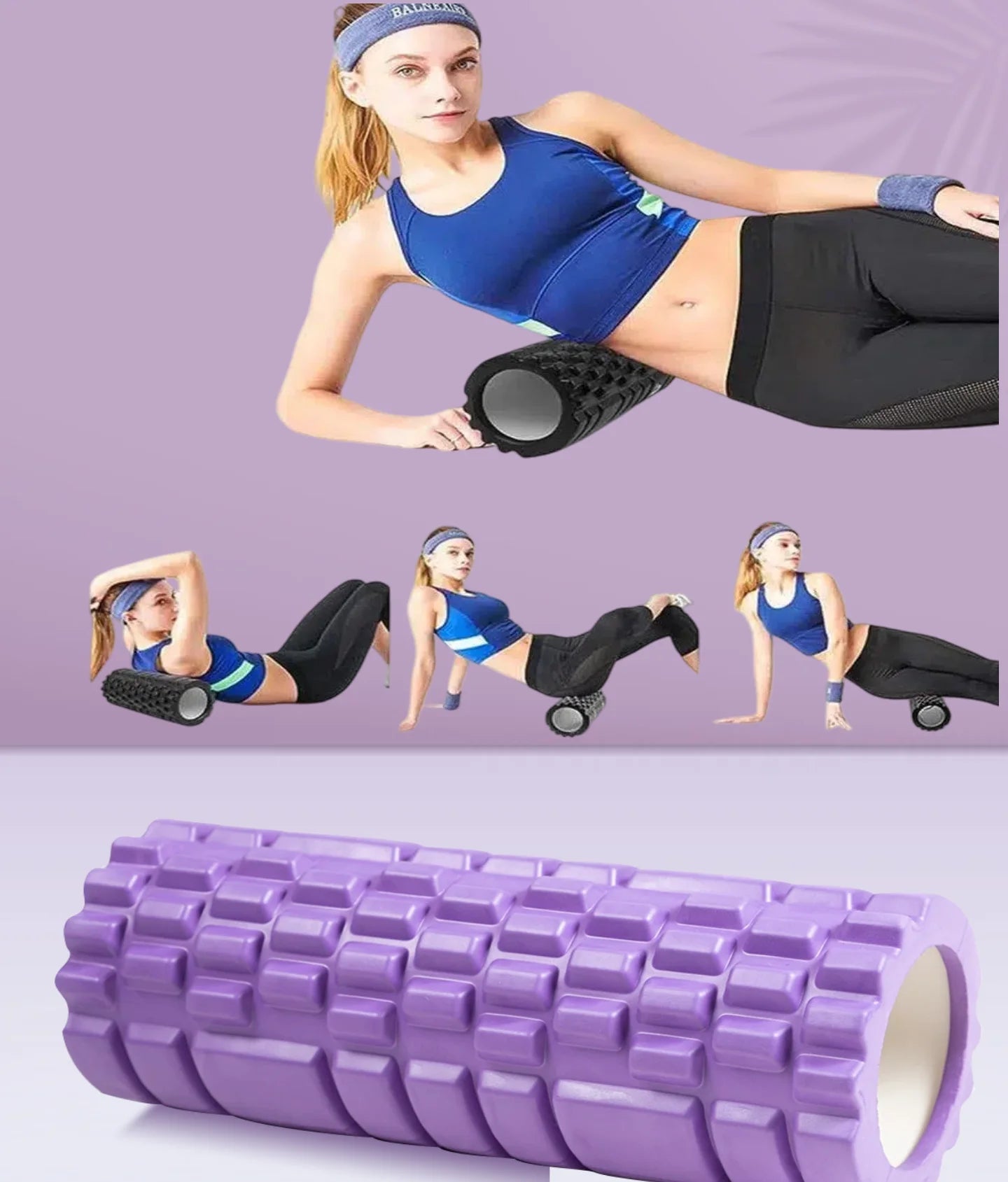 Foam Fitness Roller for Deep Tissue Massage Grid Muscle Trigger Point Muscles
