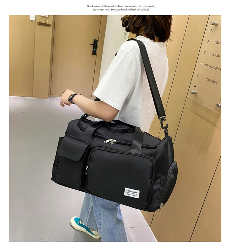 Gym Bag with Shoe Compartment