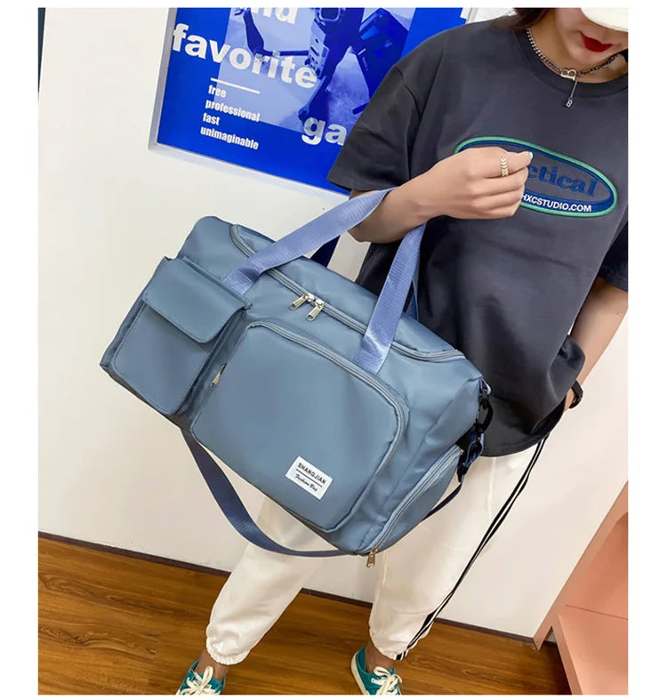 Gym Bag with Shoe Compartment