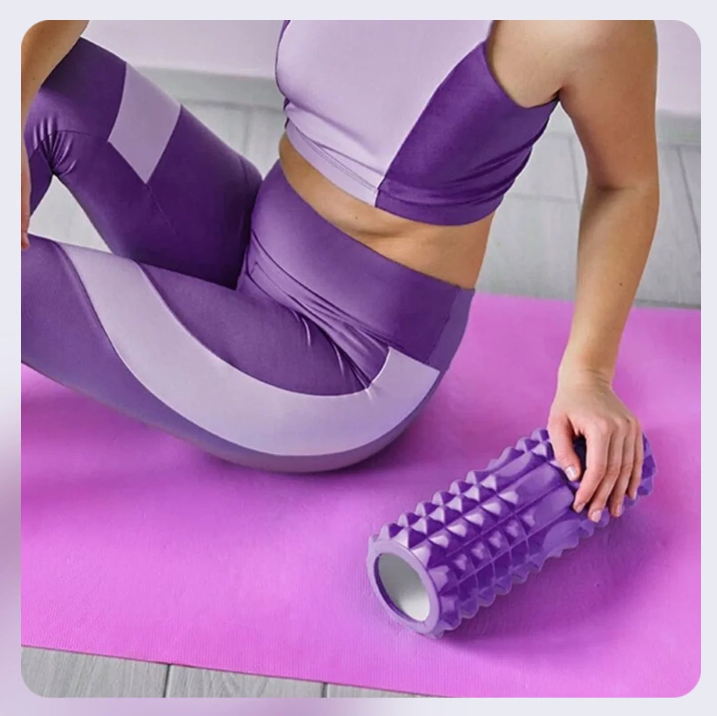 Foam Fitness Roller for Deep Tissue Massage Grid Muscle Trigger Point Muscles