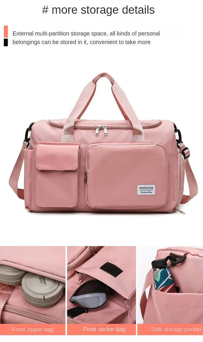 Gym Bag with Shoe Compartment