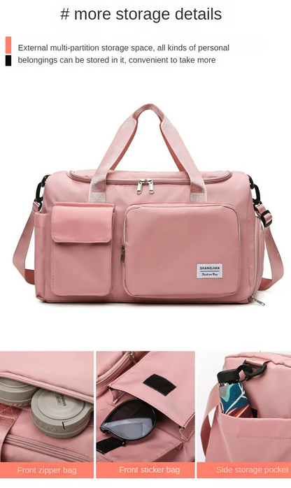 Gym Bag with Shoe Compartment